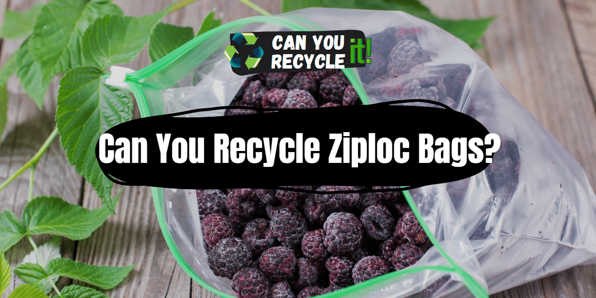Can You Recycle Ziploc Bags